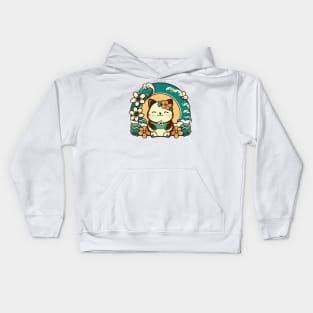 Zen Hawaii Kitty Kids Hoodie